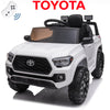 Ride on Truck Cars for Boys & Girls, 12V Toyota Tacoma Kids Ride on Toy with Remote Control, White