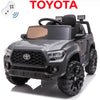 Ride on Truck Cars for Boys & Girls, 12V Toyota Tacoma Kids Ride on Toy with Remote Control, Gray