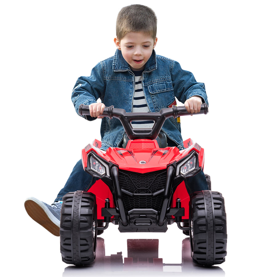 Kids 4 Wheeler, Electric Ride on ATV for Age 1-2.5, Rechargeable Battery Ride on Toy Car, 1.8mph Safe Speed to Free Driving, Red