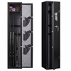 Gun Safe for Rifle, Long Storage Cabinet for Rifles & Shotguns, Digital Keypad Large Rifle Safe, 5-Gun Storage Cabinet with 3 Pistol Bags and Top Shelf for Home, Shop, Office, Basement