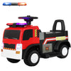 Kids 4 Wheeler, Electric Ride on Car for Age 1-2.5, Rechargeable Battery Ride on Fire Truck, 1.86mph Safe Speed to Free Driving, Red+Black