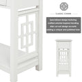 Console Table with 2 Drawers and Bottom Shelf, Entryway Accent Sofa Table