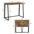 Industrial Style Folding Computer Desk for Small Space Offices