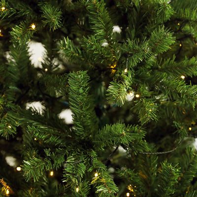 Seizeen™Pre-lit Christmas Tree 7.5ft Artificial Hinged Xmas Tree with 400 Pre-strung Led Lights Foldable Stand