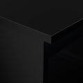 TV Stand for 55 inch TV, Seizeen Media TV Console with LED RGB Lights, Modern Entertainment Center TV Cabinet with Storage Shelves & Drawer, Black