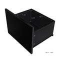 TV Stand for 55 inch TV, Seizeen Media TV Console with LED RGB Lights, Modern Entertainment Center TV Cabinet with Storage Shelves & Drawer, Black