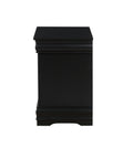 SEIZEEN Nightstand in Black