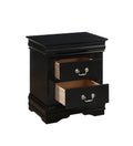 SEIZEEN Nightstand in Black