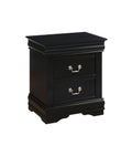 SEIZEEN Nightstand in Black