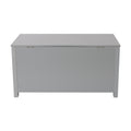 Gray Toy Chest for Boys Girls, Wooden Storage Bench Seat with Safety Hinge Lid, Kids Toy Box Organizer, Modern Storage Furniture for Entryway, Living Room, Bedroom, Toddler Room, A05