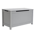 Gray Toy Chest for Boys Girls, Wooden Storage Bench Seat with Safety Hinge Lid, Kids Toy Box Organizer, Modern Storage Furniture for Entryway, Living Room, Bedroom, Toddler Room, A05