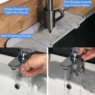 Buy 2 Save $10 - Silicone Faucet Handle Drain Catcher Tray