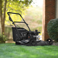 Push Lawn Mower Gas Powered, Cordless Mower with 209CC 4-Stroke OHV Engine, Black 3-IN-1 Power Mower with Rear Bag, 5 Cutting Heights, Contain Motor Oil