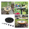 Solar Powered Fountain Pump Bird Bath for Garden