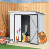 Seizeen 6 x 4Ft Storage Shed, XL Backyard Metal Shed with Padlock, Outdoor Storage Shed with Lockable Double Door & Air Vent