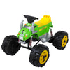 Kids 4 Wheeler, Electric Ride on ATV for Boys/Girls, Rechargeable Battery Ride on Toy Car, 1.55Mph Safe Speed to Free Driving, Spring Suspension, Music, Horn, Green