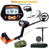 Metal Detector for Adults & Kids, Seizeen Lightweight Metal Detector Waterproof, LCD Metal Detector Set W/Adjust 42''-52'' Stem, 10'' Coil, 2 Bags, Shovel & Headphone for Outdoor Treasure Hunt