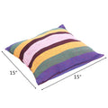 Hammock Chair Distinctive Cotton Canvas Hanging Rope Chair with Pillows Rainbow