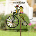 Mother's Day Sale - Vintage Bicycle Metal Wind Spinner