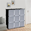 9-Cube DIY Plastic Closet Cabinet
