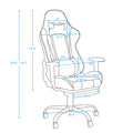 Gaming Chair with Foot Support Adjustable PC Gamer Chair for Adults