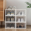 Shoe Storage Boxes Clear Plastic Stackable