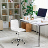 Horizontal Bar Chair Office Chair Armless White