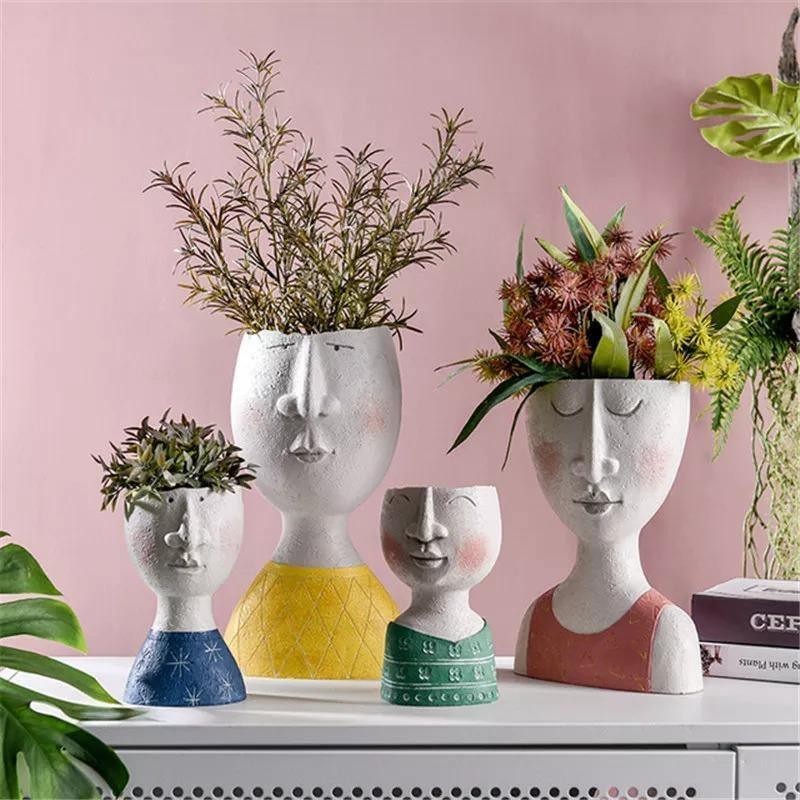face planter pots Art Portrait Face Planter – seizeen
