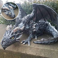 Large Squatting Dragon Sculpture - Dragon Guardian