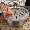 3 in 1 Multifunctional Stainless Steel Vegetable Grater and Slicer Basin Set