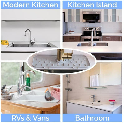 Buy 2 Save $10 - Silicone Faucet Handle Drain Catcher Tray