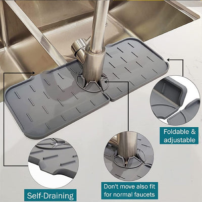 Buy 2 Save $10 - Silicone Faucet Handle Drain Catcher Tray