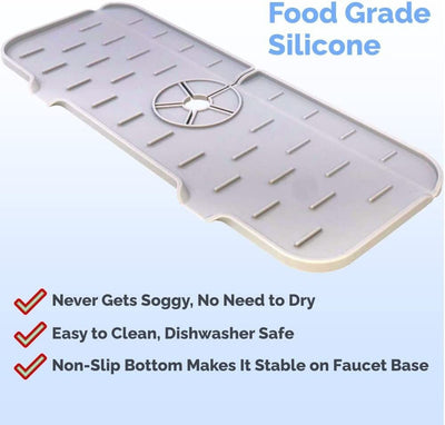 Buy 2 Save $10 - Silicone Faucet Handle Drain Catcher Tray