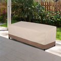 79*37*35in Heavy Duty 600D Oxford Polyester Outdoor Patio Furniture Cover Khaki