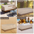 79*37*35in Heavy Duty 600D Oxford Polyester Outdoor Patio Furniture Cover Khaki