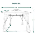 10 x 10Ft Outdoor Patio Garden Gazebo Tent