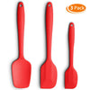 3 Piece Heat Resistant Food Grade Silicone Spatulas Set