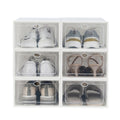 Shoe Storage Boxes Clear Plastic Stackable