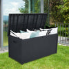 Seizeen Outdoor Storage Box 113 Gallon, XL All-Weather Waterproof Deck Box, Patio Furniture Storage for Outdoor, Black