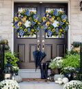 Ukraine Flag Sunflower Front Door Wreath（Stand With The Ukrainian People）✊