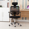 Mesh Back Gas Lift Back Tilt Adjustable Office Swivel Chair with Headrest & Armrests
