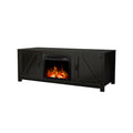 Fireplace TV Stand for TVs up to 65 inches, Black, L0273